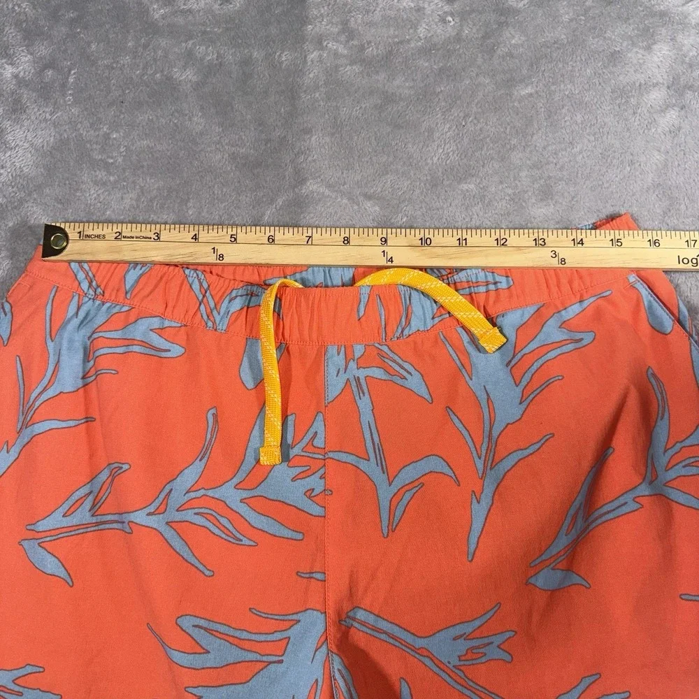 The North Face Orange‎ & Blue Leaf Boardshorts Water Shorts Women's NWT Large